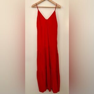 Banana Republic Red Maxi Dress